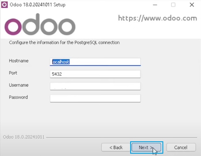 วิธีติดตั้ง odoo