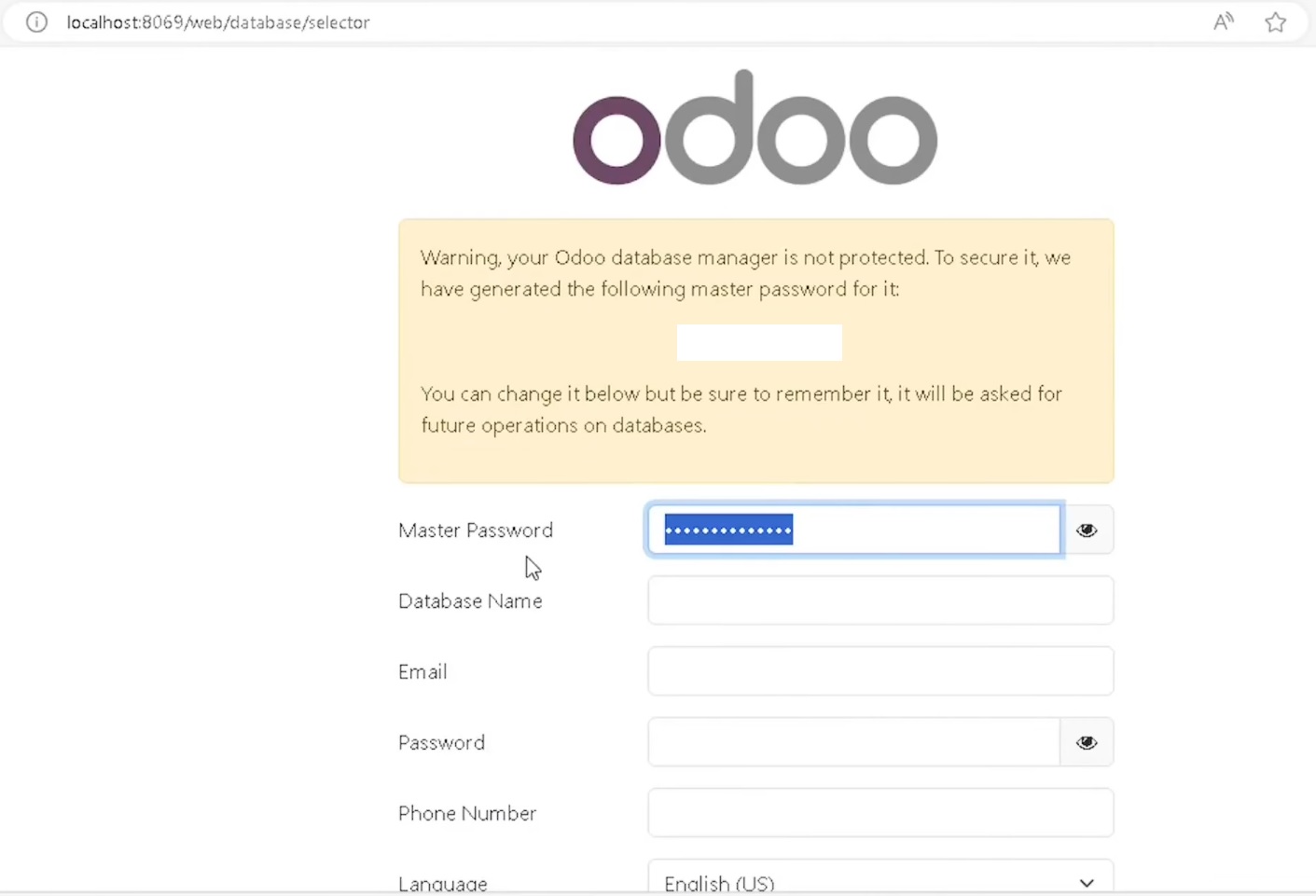 วิธีติดตั้ง odoo